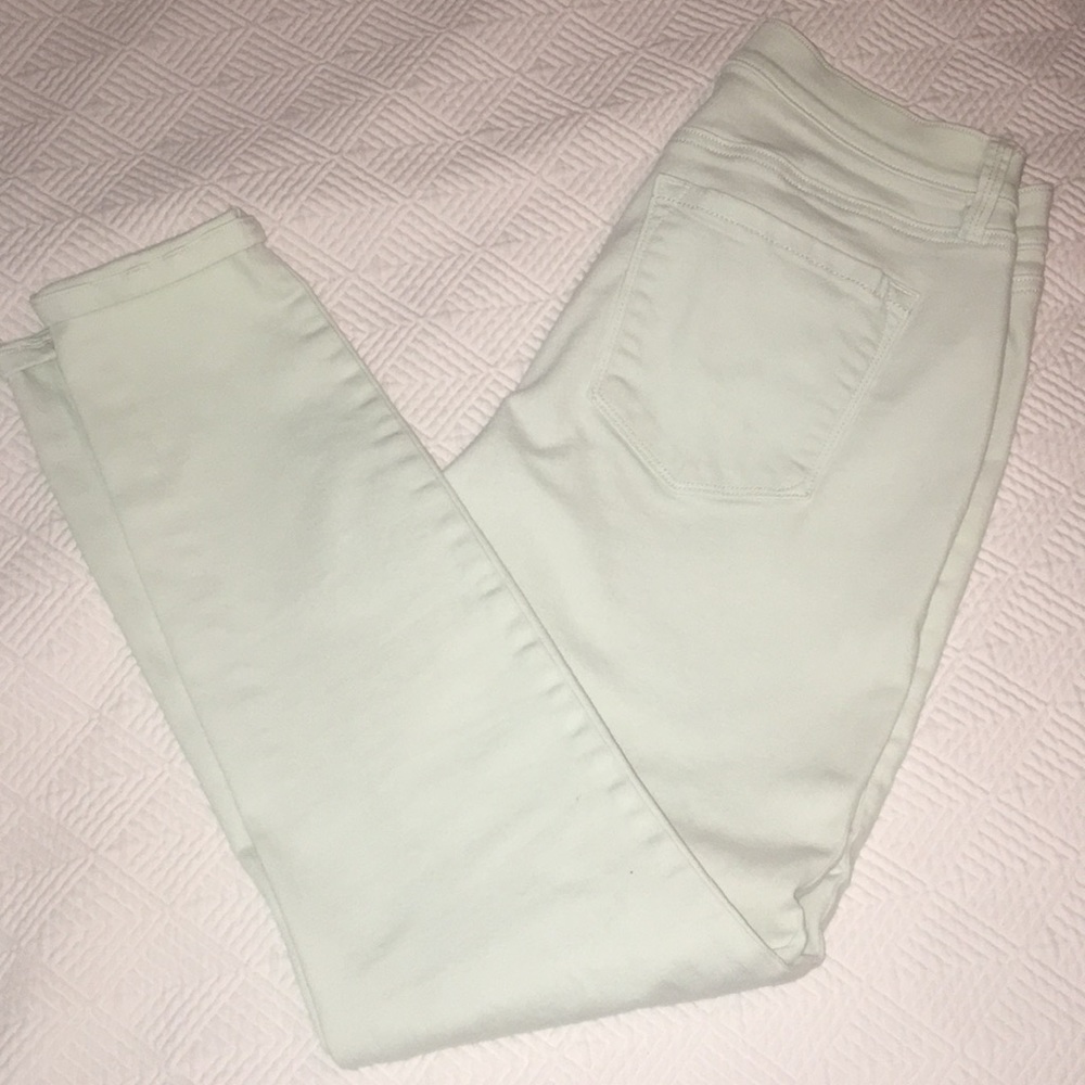 LOFT mint green jeans, Sz 30/10